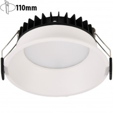 Φωτιστικό LED Στρογγυλό Χωνευτό 12W 230V 1200lm 80° 3000K Θερμό Φως